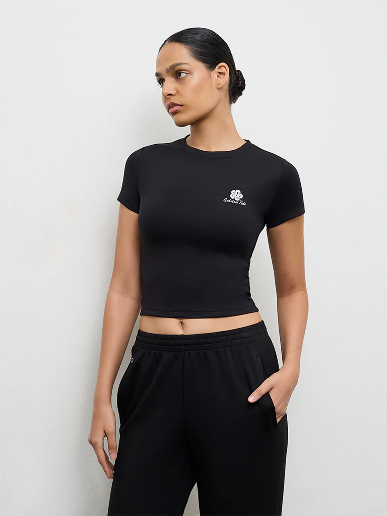 Nuoflexx Black Printed T-Shirt - Image 2