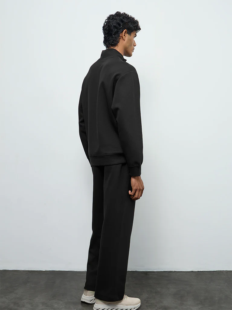 Nuoflexx Black Relaxed-Fit Mid-Rise Pants - Image 5