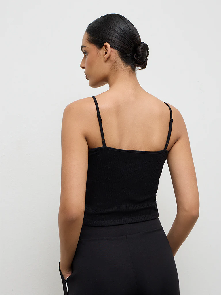 Nuoflexx Black Ribbed Top - Image 4