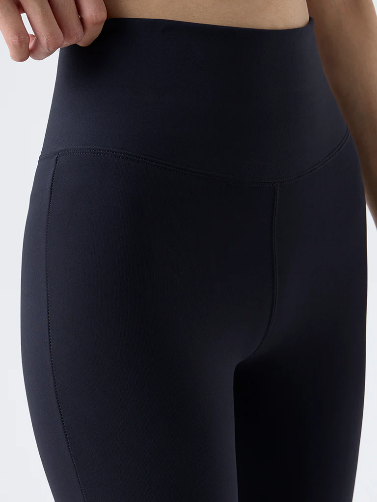 Nuoflexx Black Solid High-Rise Pants - Image 3