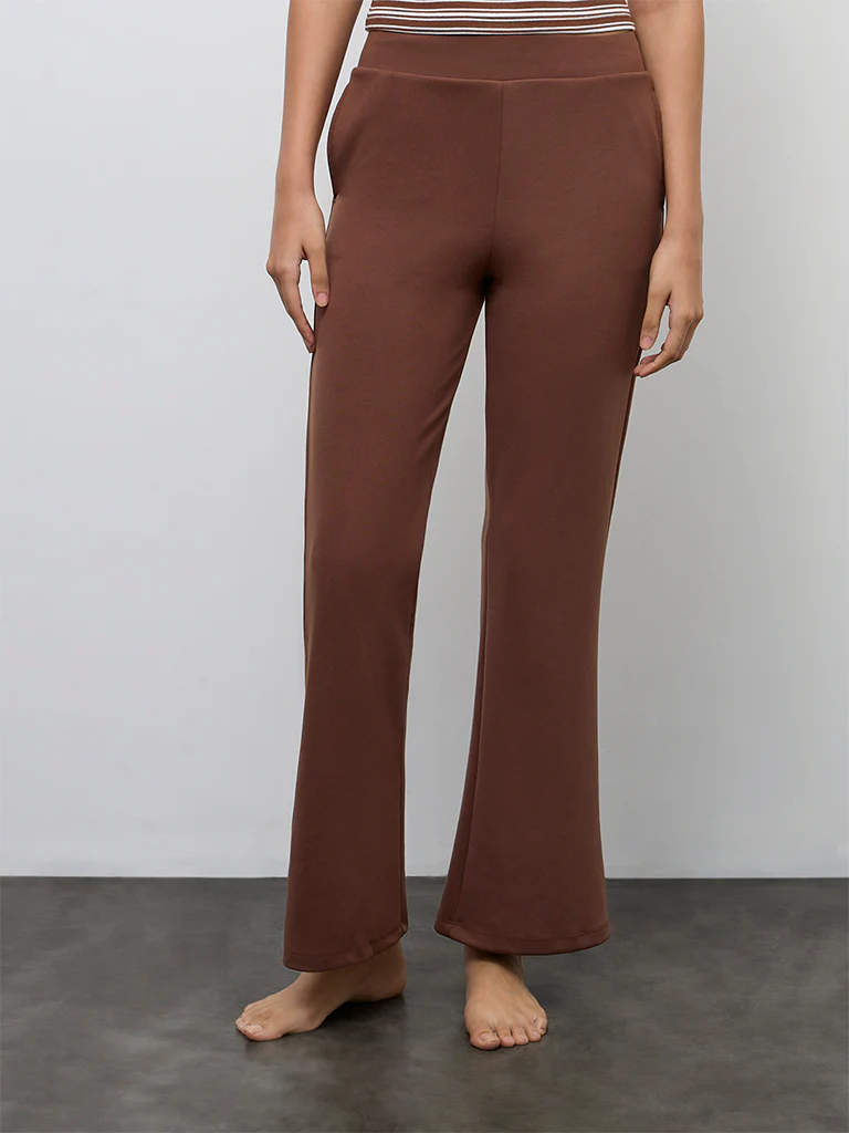 Nuoflexx Brown High-Rise Pants - Image 2