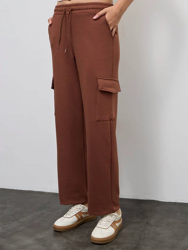 Nuoflexx Brown High-Rise Pants - Image 2