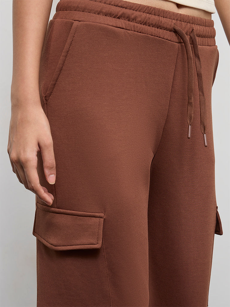 Nuoflexx Brown High-Rise Pants - Image 3