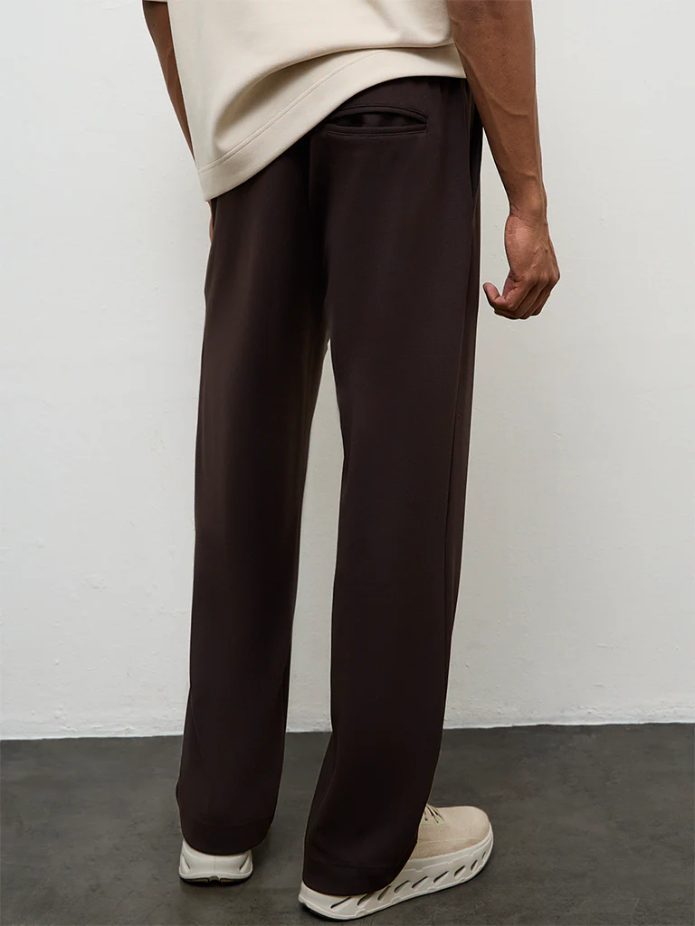 Nuoflexx Brown Relaxed Fit Mid-Rise Pants - Image 5