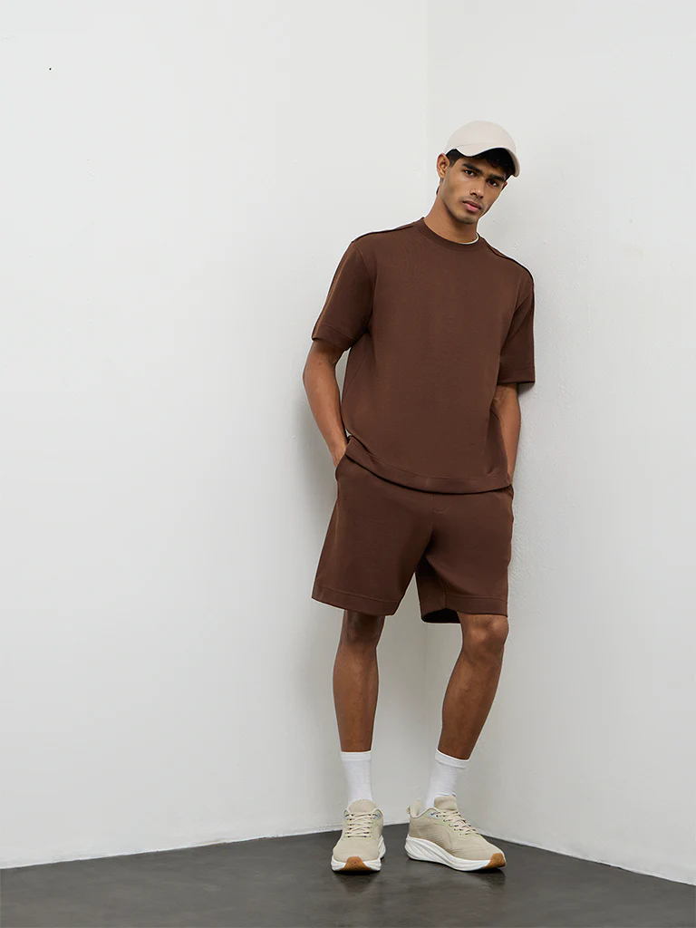 Nuoflexx Brown Relaxed-Fit T-Shirt - Image 3