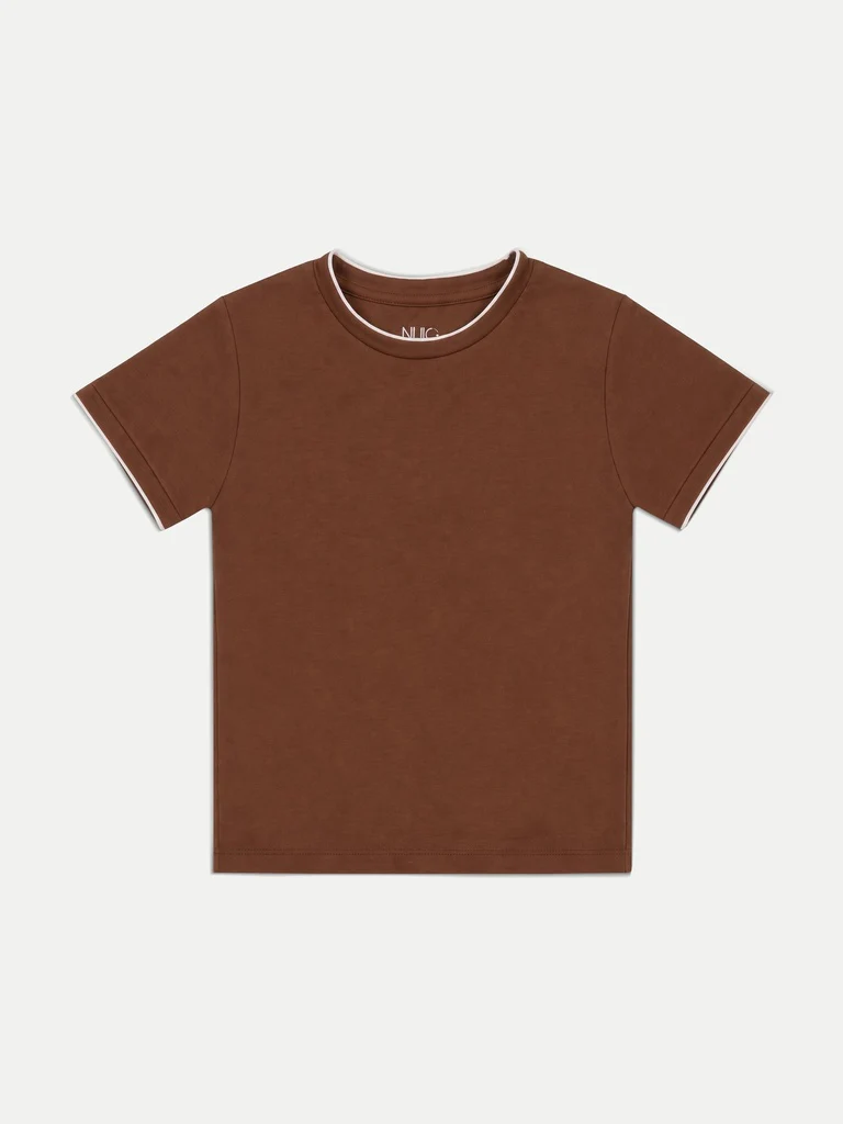 Nuoflexx Brown Solid T-Shirt - Image 5