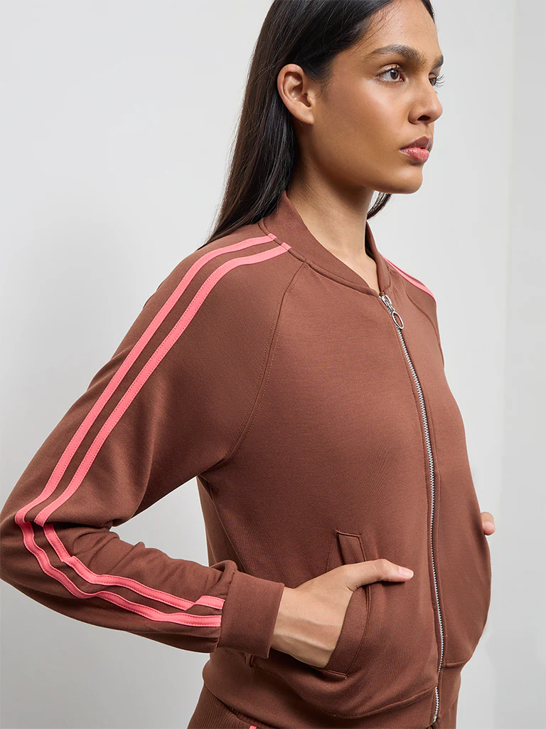 Nuoflexx Brown Striped Jacket