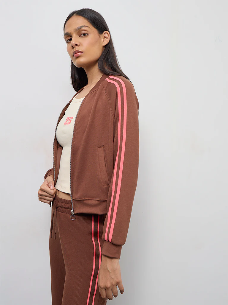 Nuoflexx Brown Striped Jacket - Image 3