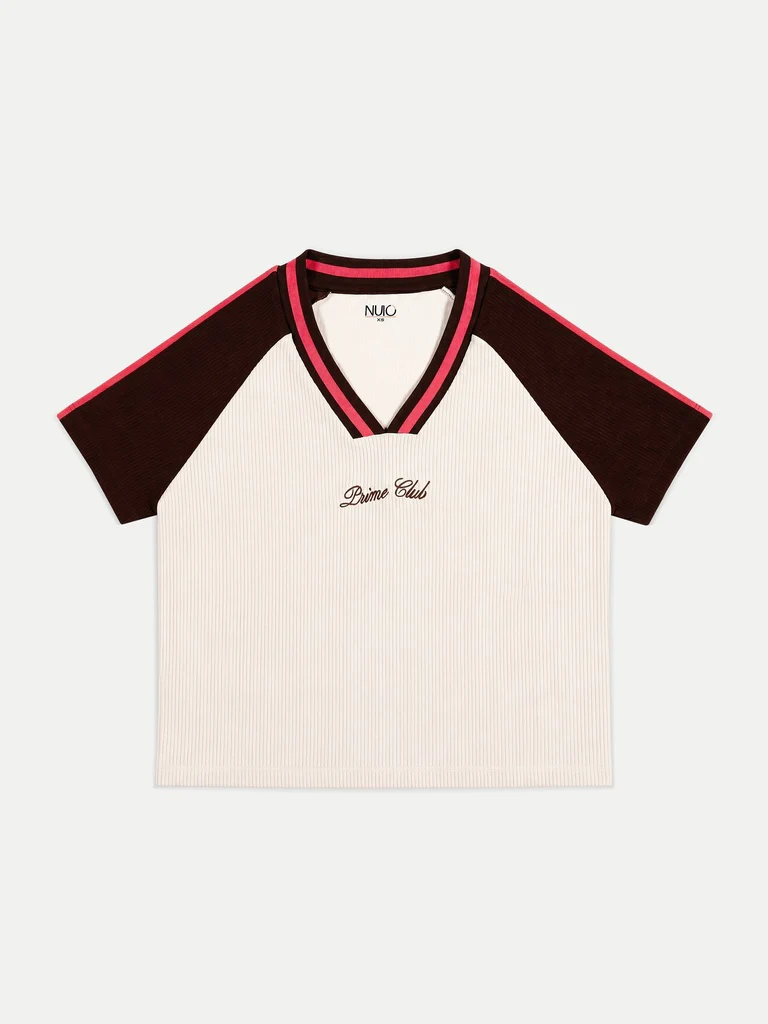 Nuoflexx Cream Color-Blocked T-Shirt - Image 5