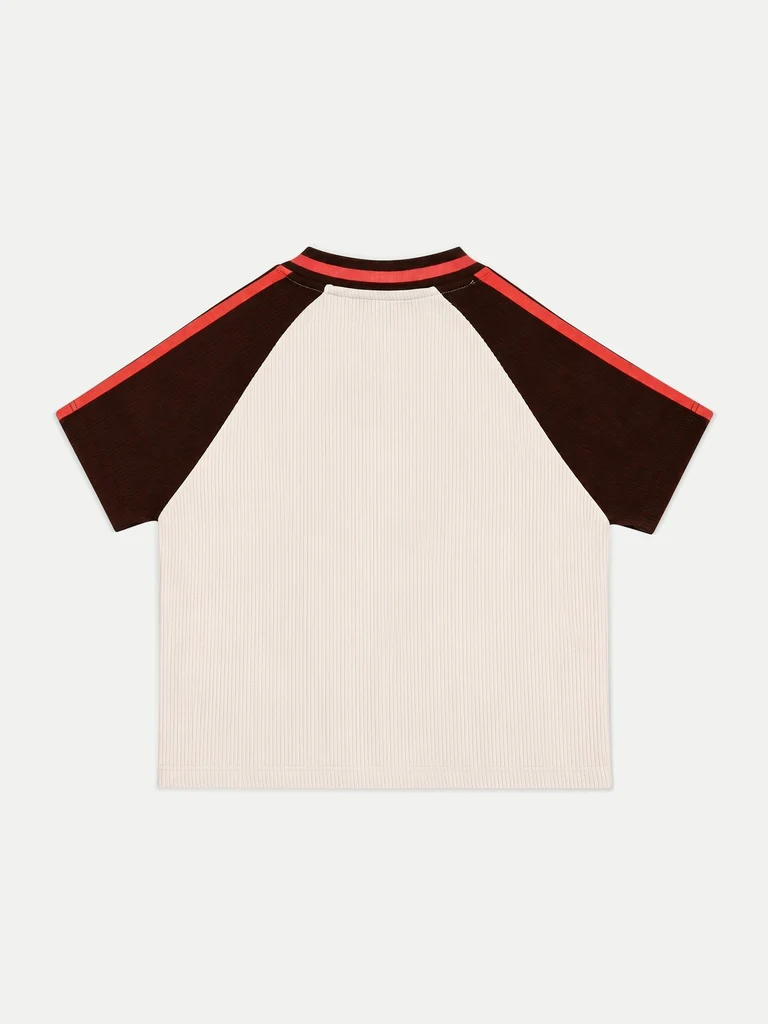 Nuoflexx Cream Color-Blocked T-Shirt - Image 6