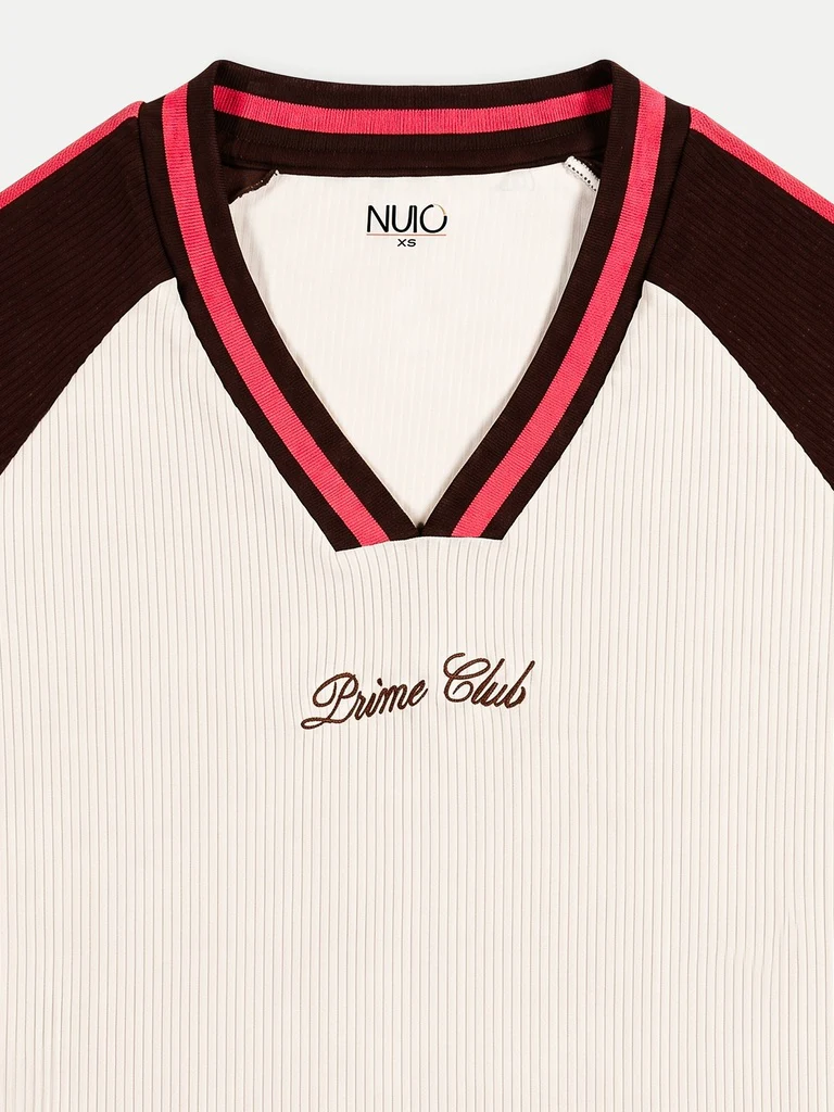 Nuoflexx Cream Color-Blocked T-Shirt - Image 7