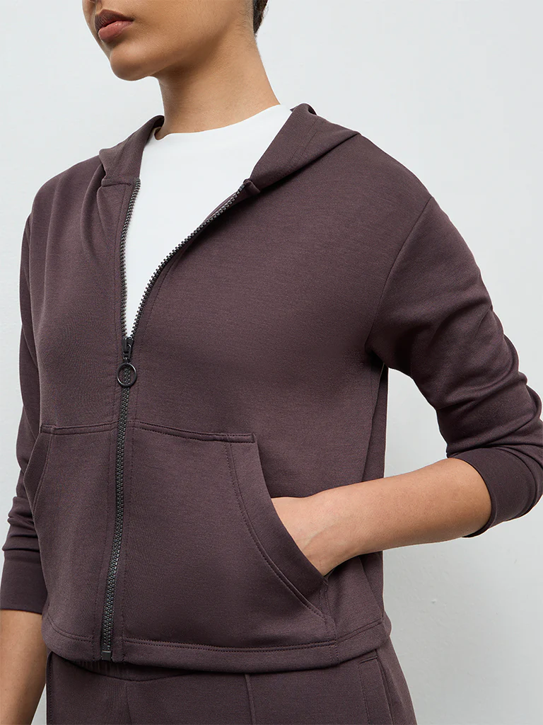Nuoflexx Dark Brown Solid Jacket - Image 3