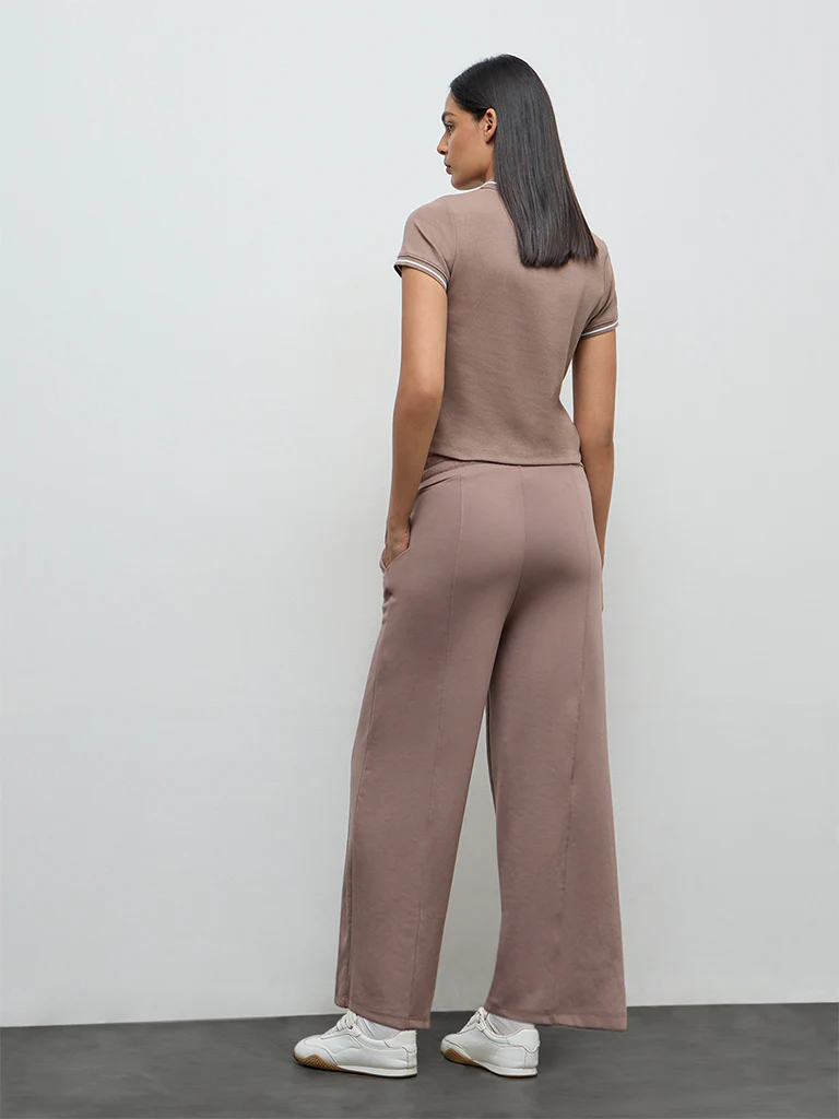 Nuoflexx Dusty Mauve High-Rise Pants - Image 4