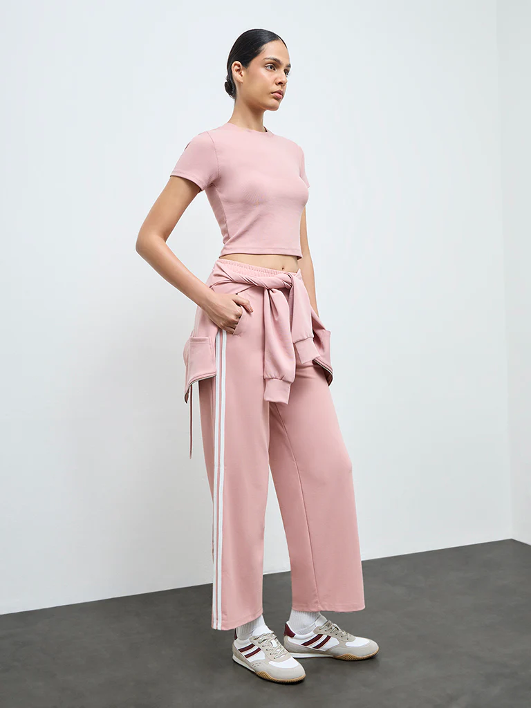 Nuoflexx Dusty Pink Solid T-Shirt - Image 2
