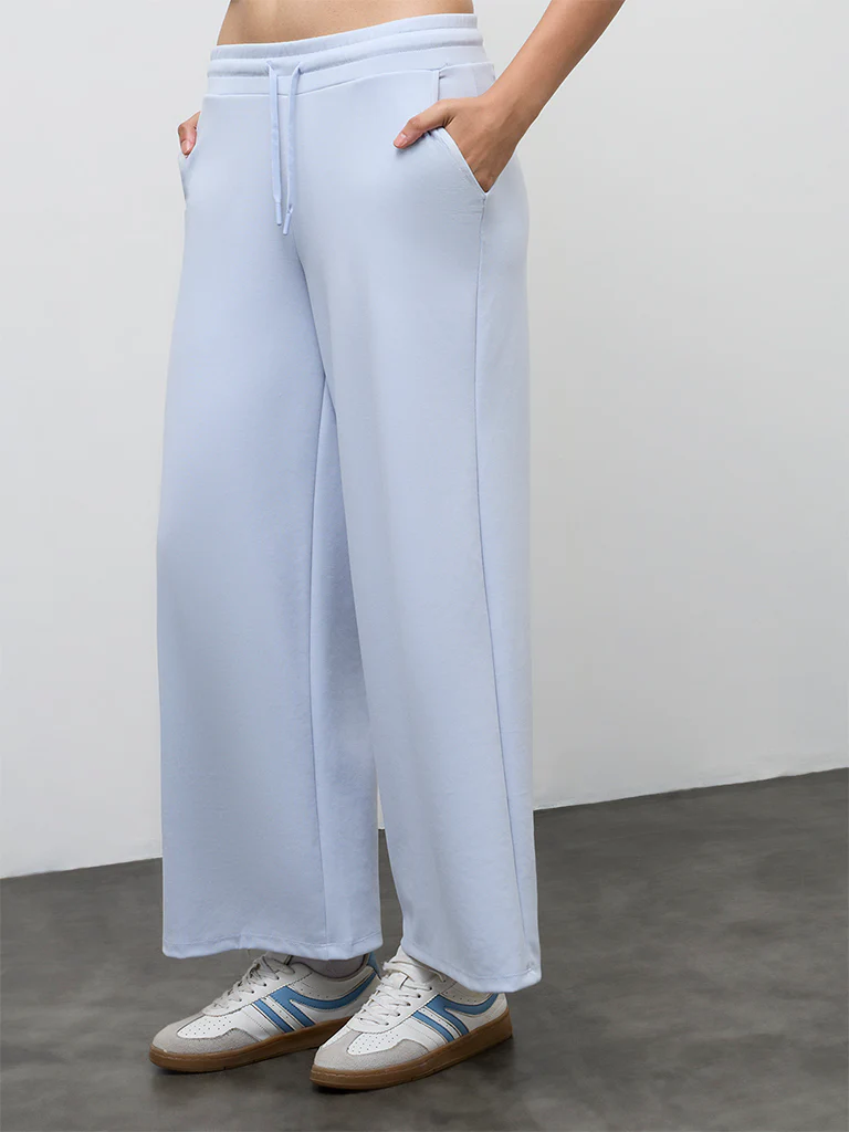 Nuoflexx Light Blue High-Rise Track Pants - Image 2