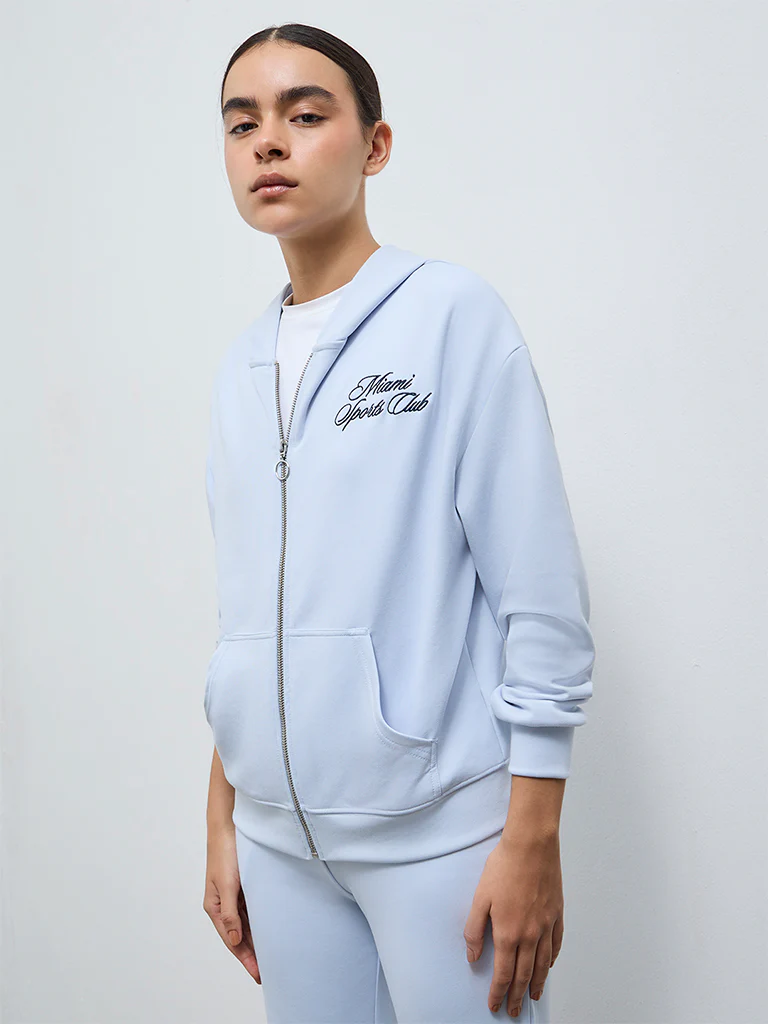 Nuoflexx Light Blue Hooded Jacket
