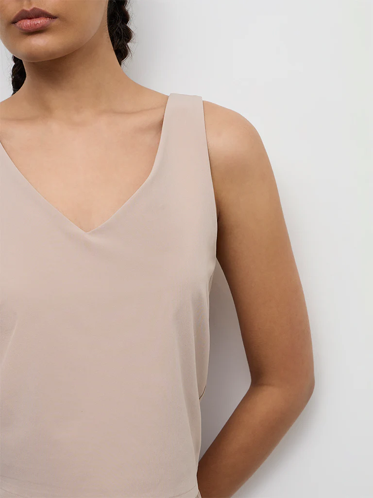 Nuoflexx Light Taupe Top - Image 3