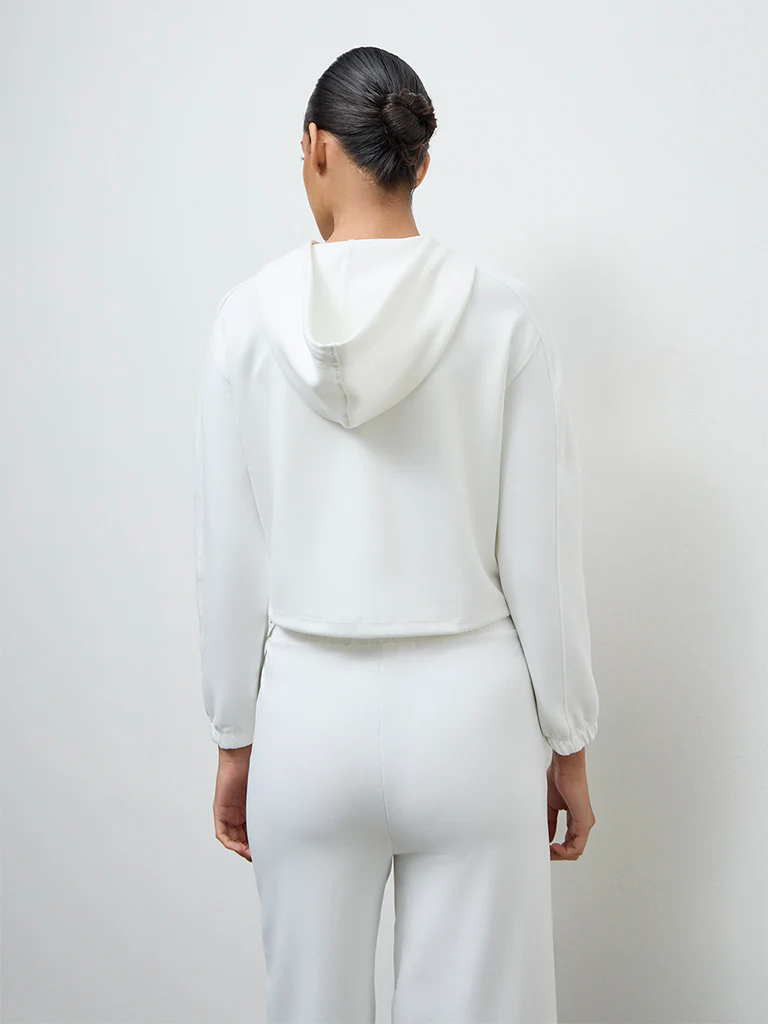 Nuoflexx Off-White Hooded Jacket - Image 4