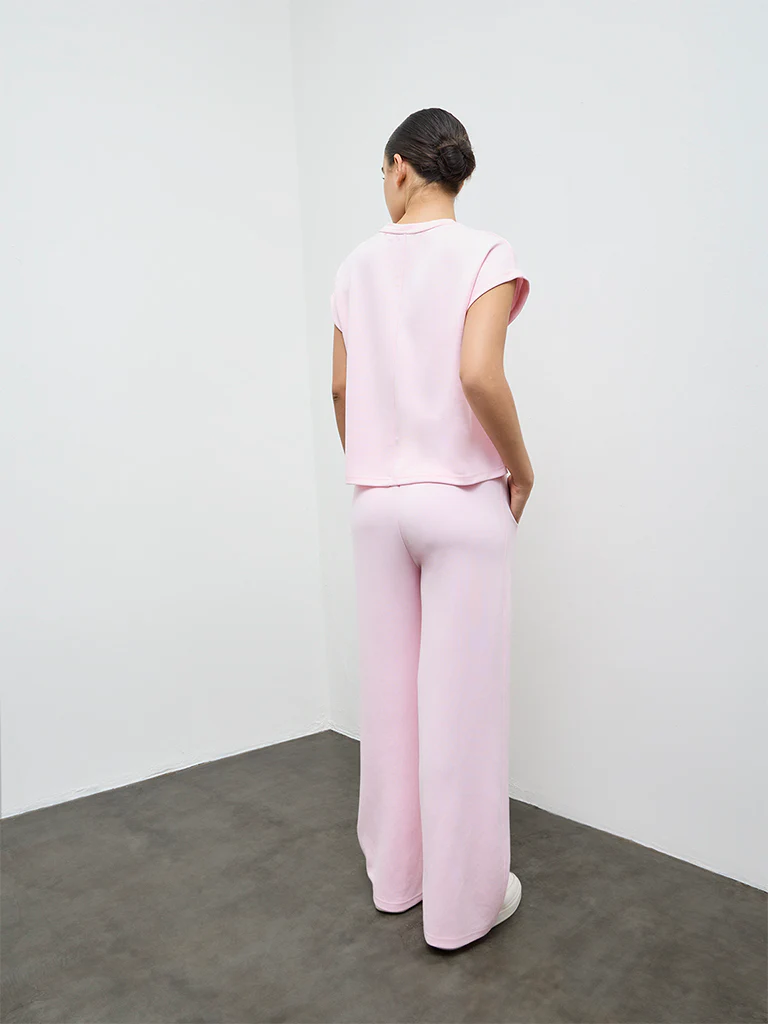 Nuoflexx Pink Solid High-Rise Pants - Image 4