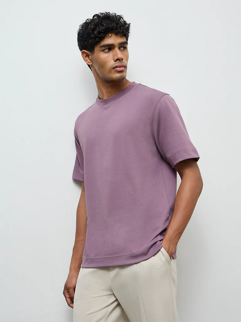 Nuoflexx Purple Relaxed-Fit T-Shirt