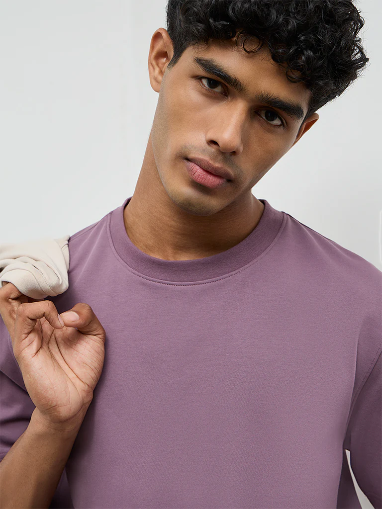 Nuoflexx Purple Relaxed-Fit T-Shirt - Image 4