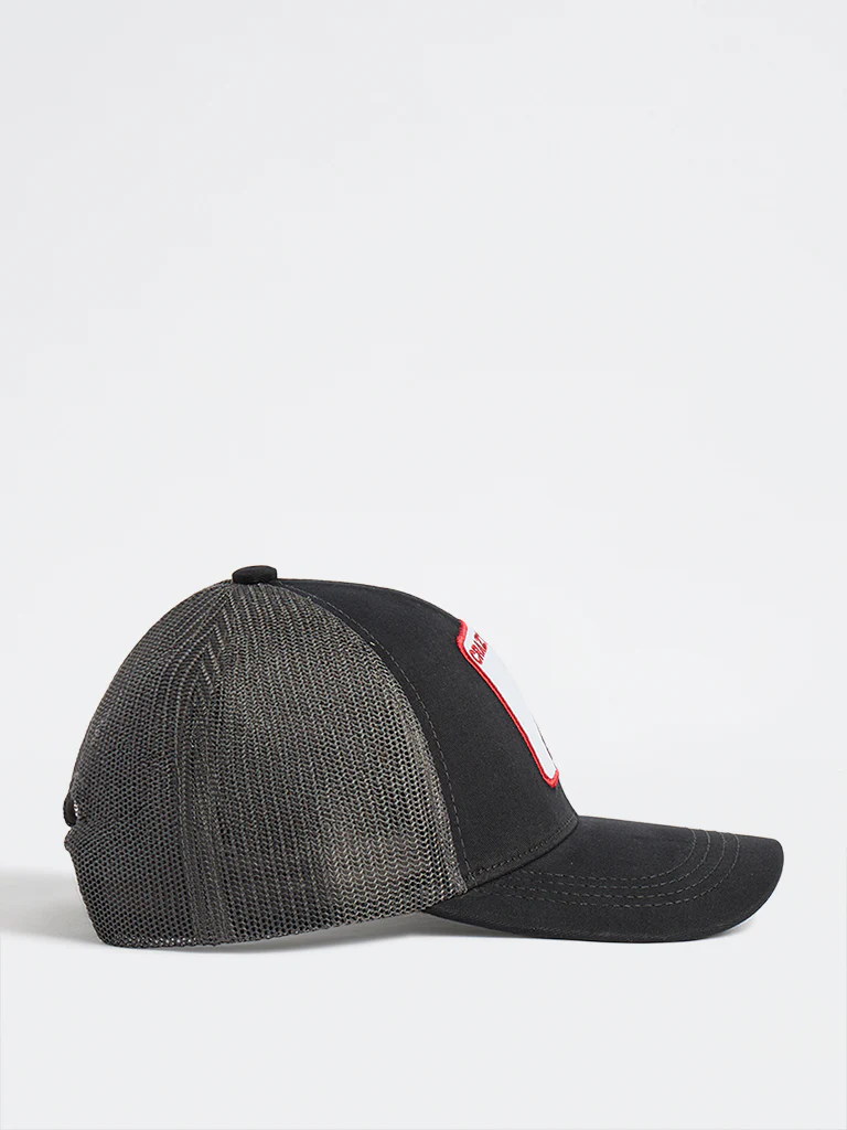 Nuon Black Bird Design Trucker Cap - Image 2