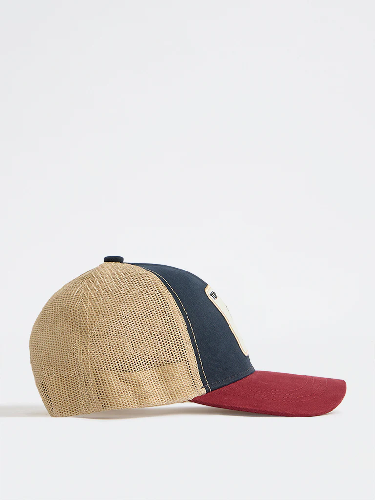 Nuon Blue Animal Embroidered Trucker Cap - Image 2