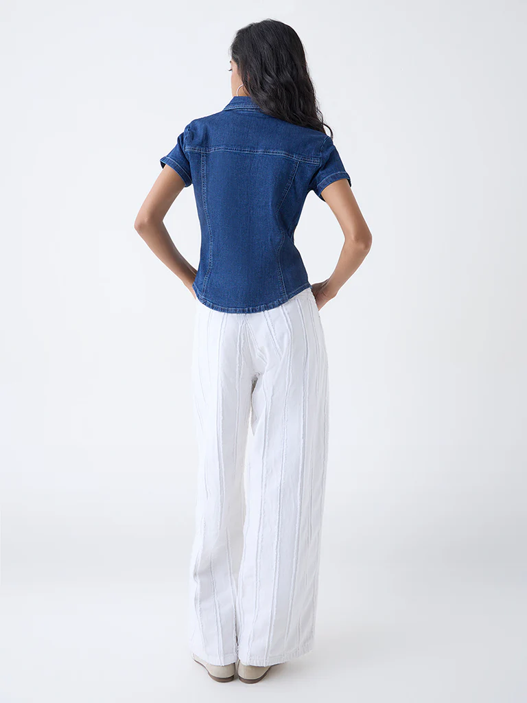 Nuon Blue Denim Shirt - Image 4
