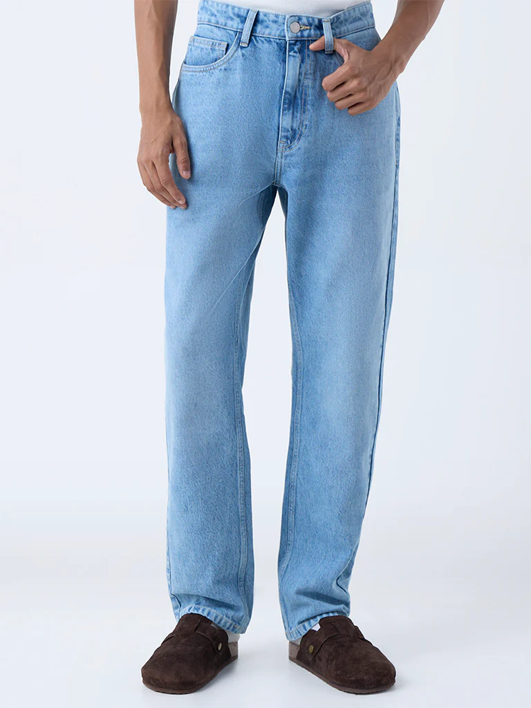 Nuon Blue Relaxed-Fit Mid-Rise Jeans - Image 2