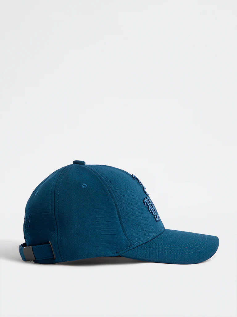 Nuon Blue Text-Embroidered Baseball Cap - Image 2