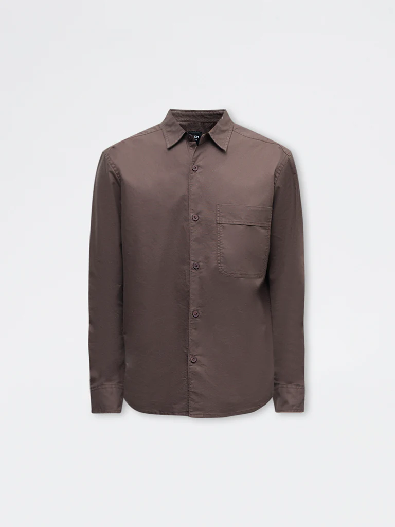 Nuon Brown Relaxed-Fit Cotton Shirt - Image 5