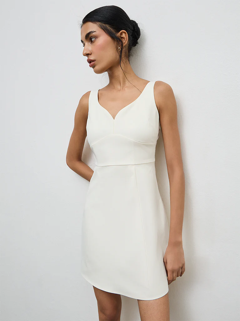Nuon Cream A-Line Dress