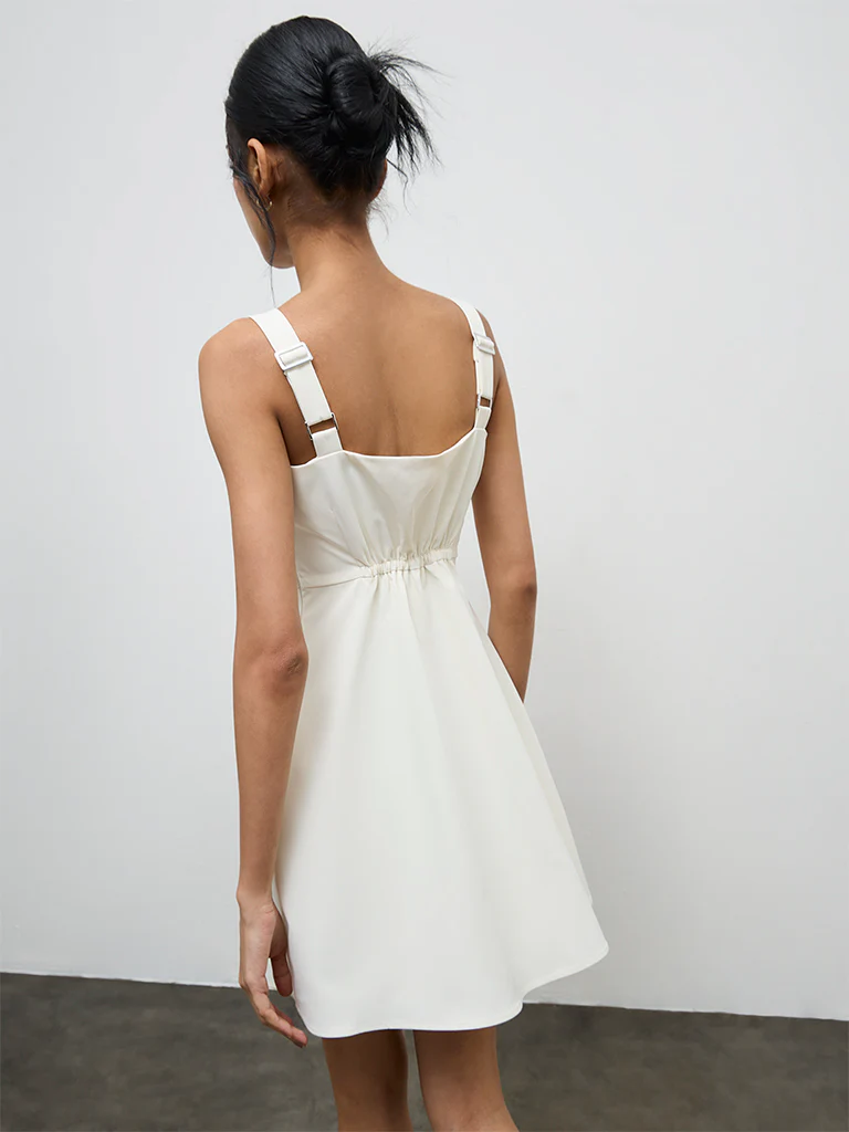 Nuon Cream A-Line Dress - Image 4