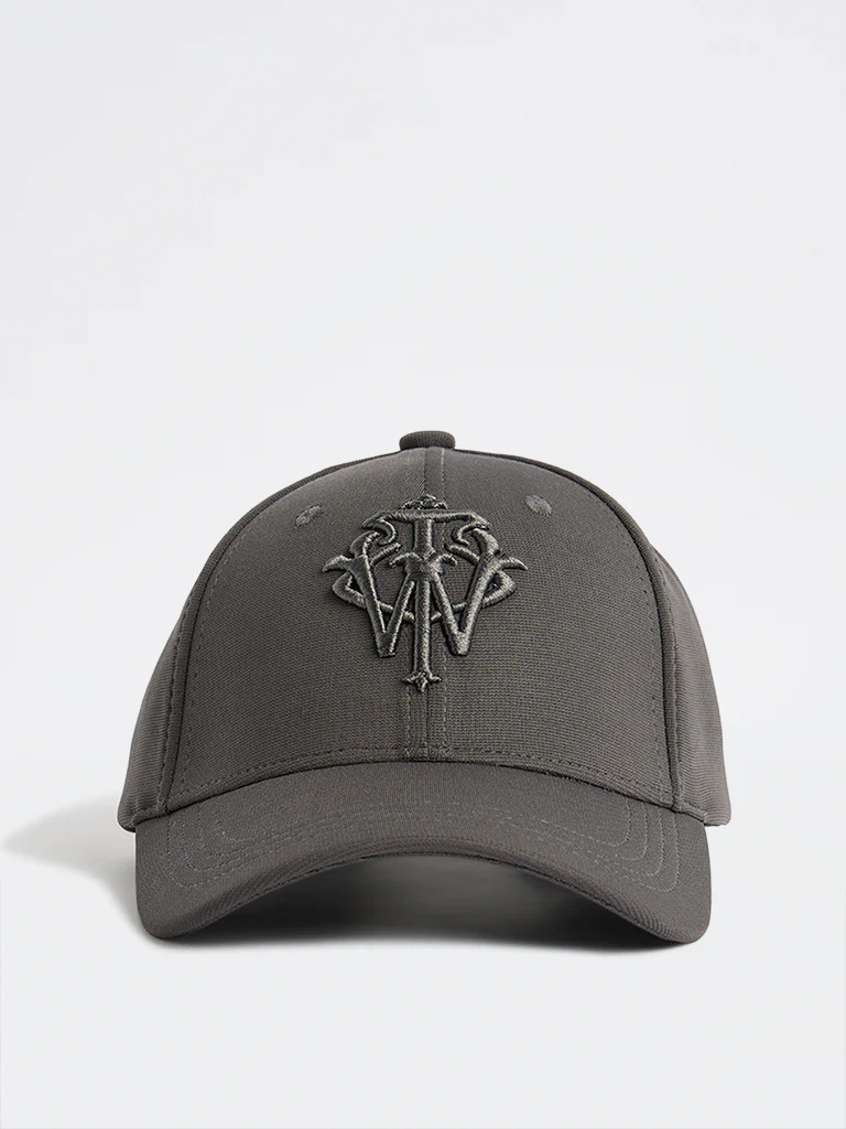 Nuon Grey Monogram Baseball Cap