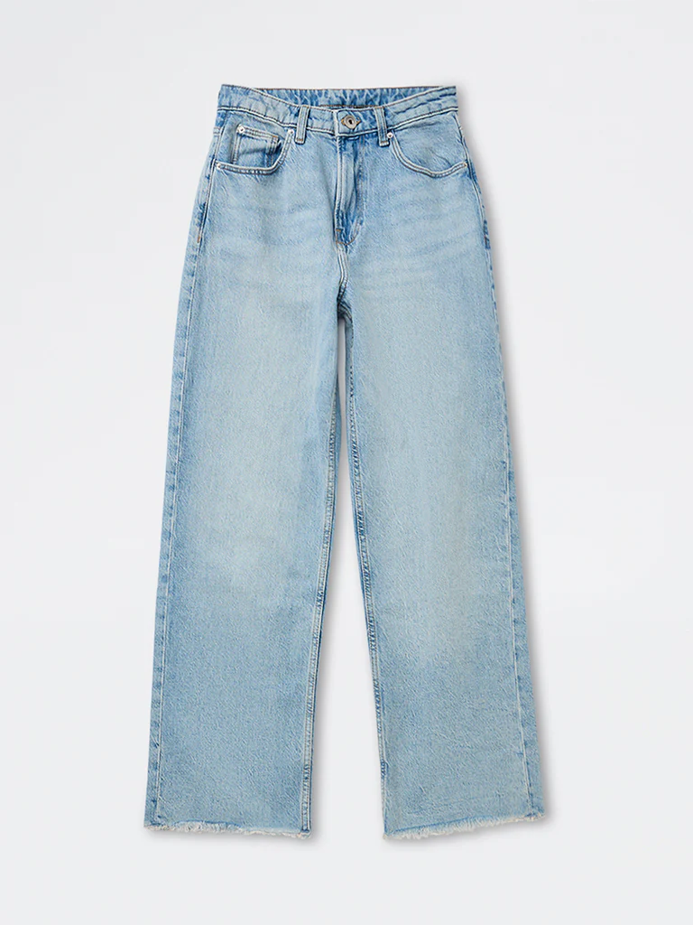 Nuon Light Blue High-Rise Jeans