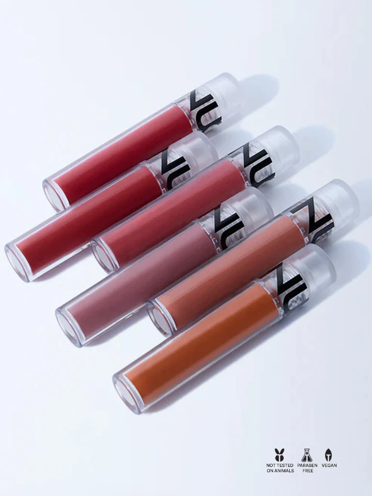 Nuon Liquid Matte Rouge R-01 Lipstick - 4.4 ml - Image 4