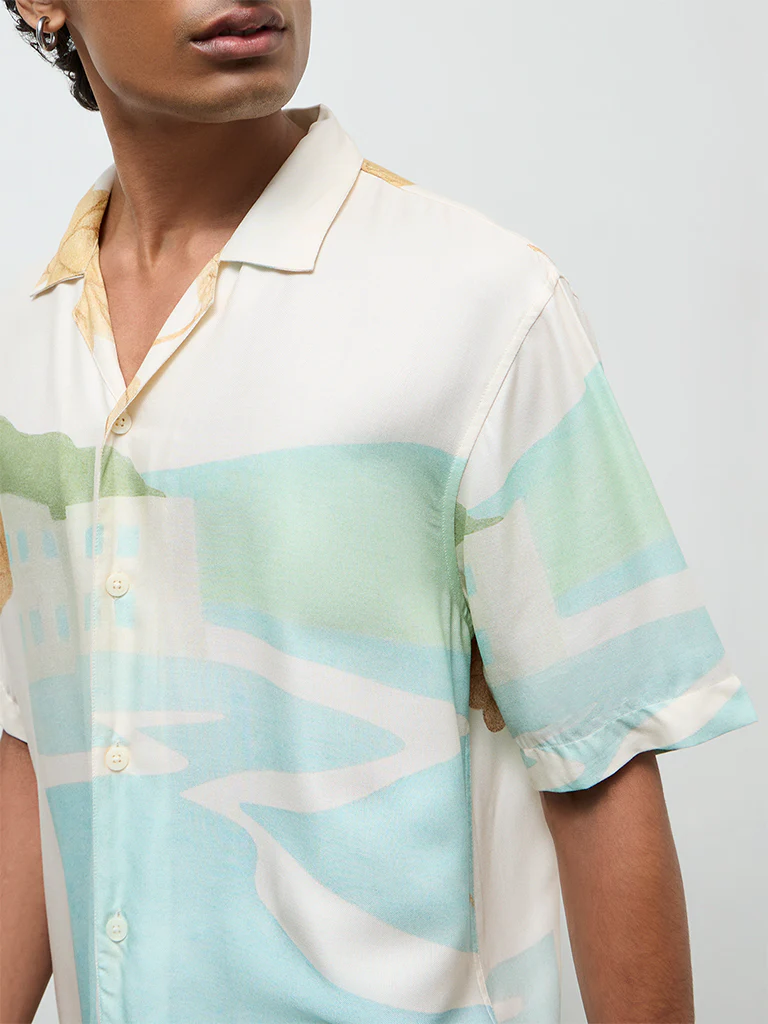 Nuon Multicolor Printed Relaxed-Fit Shirt - Image 3