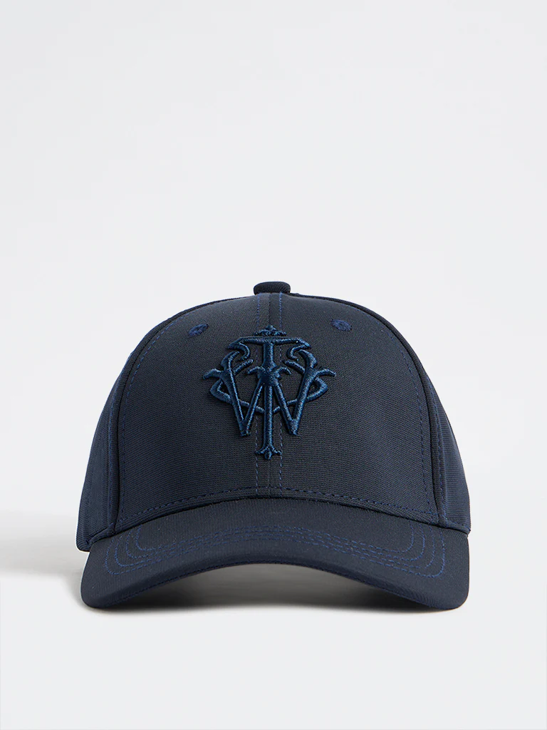 Nuon Navy Monogram Baseball Cap