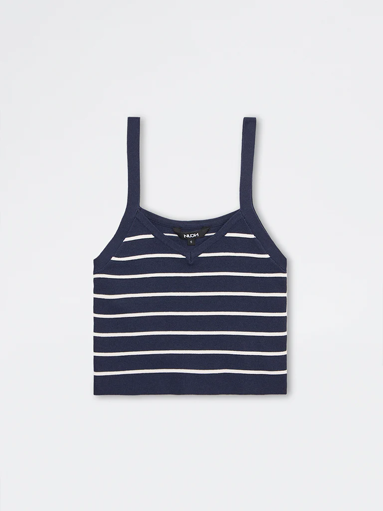 Nuon Navy Striped Top - Image 5