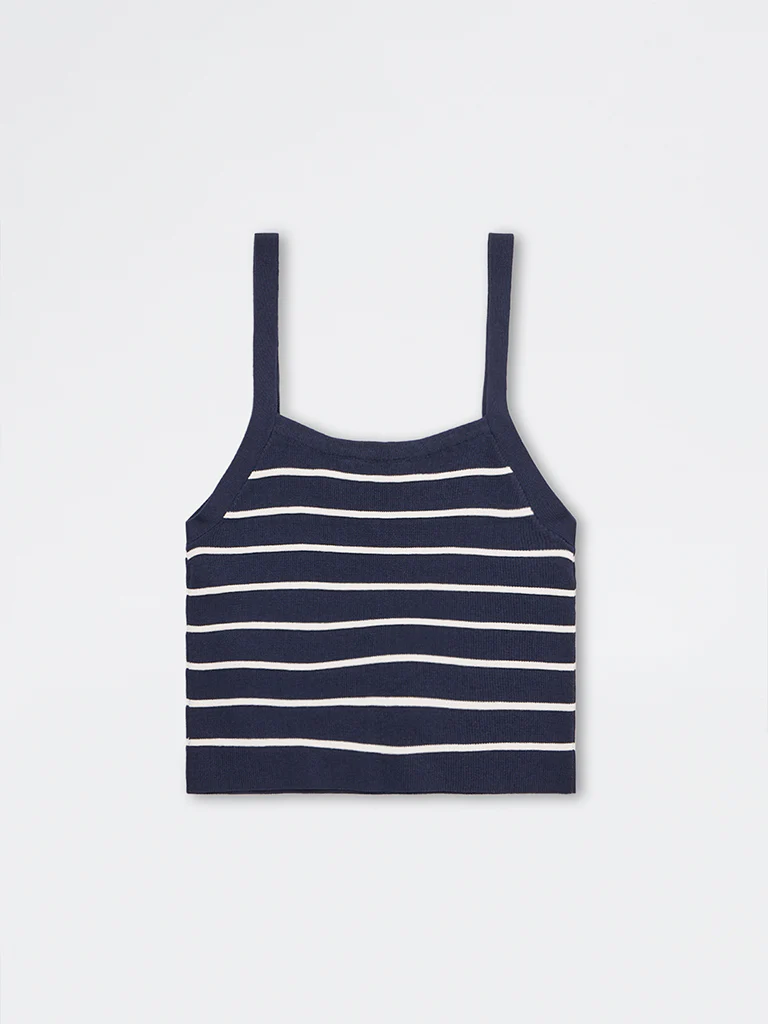 Nuon Navy Striped Top - Image 6