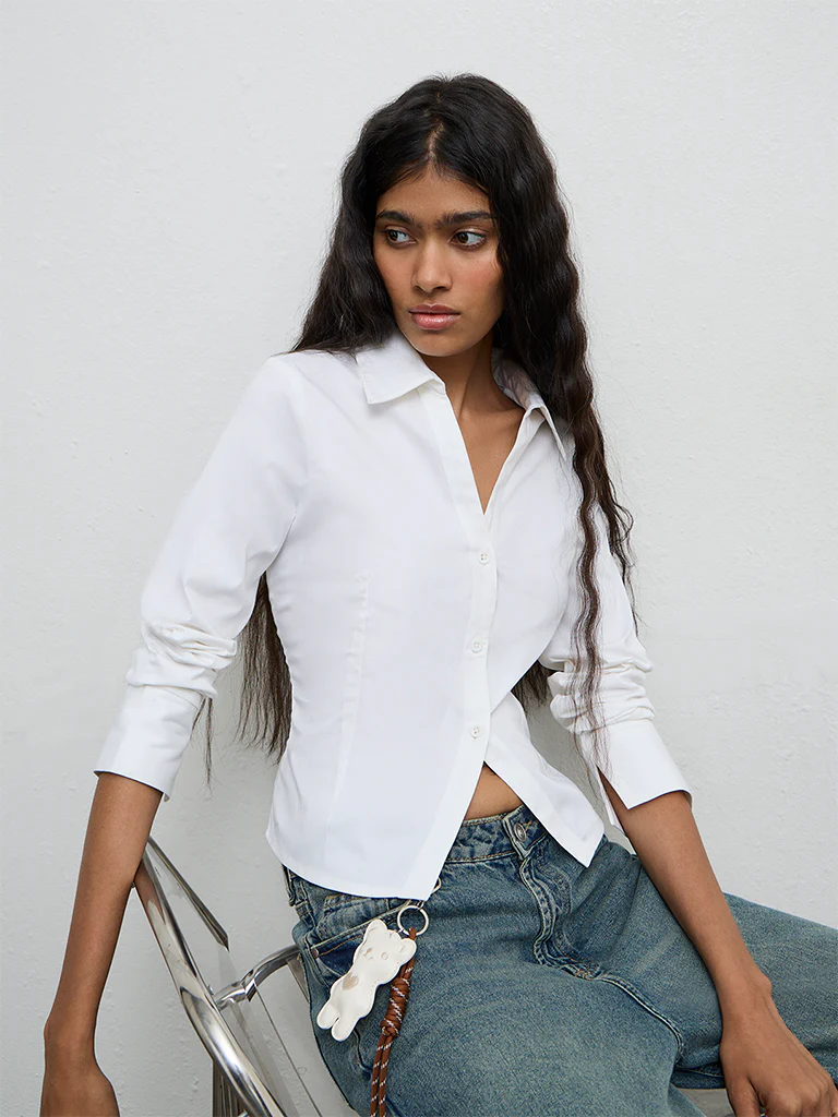 Nuon Off-White Cotton Shirt