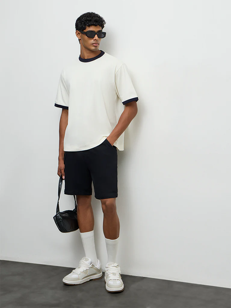 Nuon Off-White Relaxed-Fit Cotton T-Shirt - Image 2