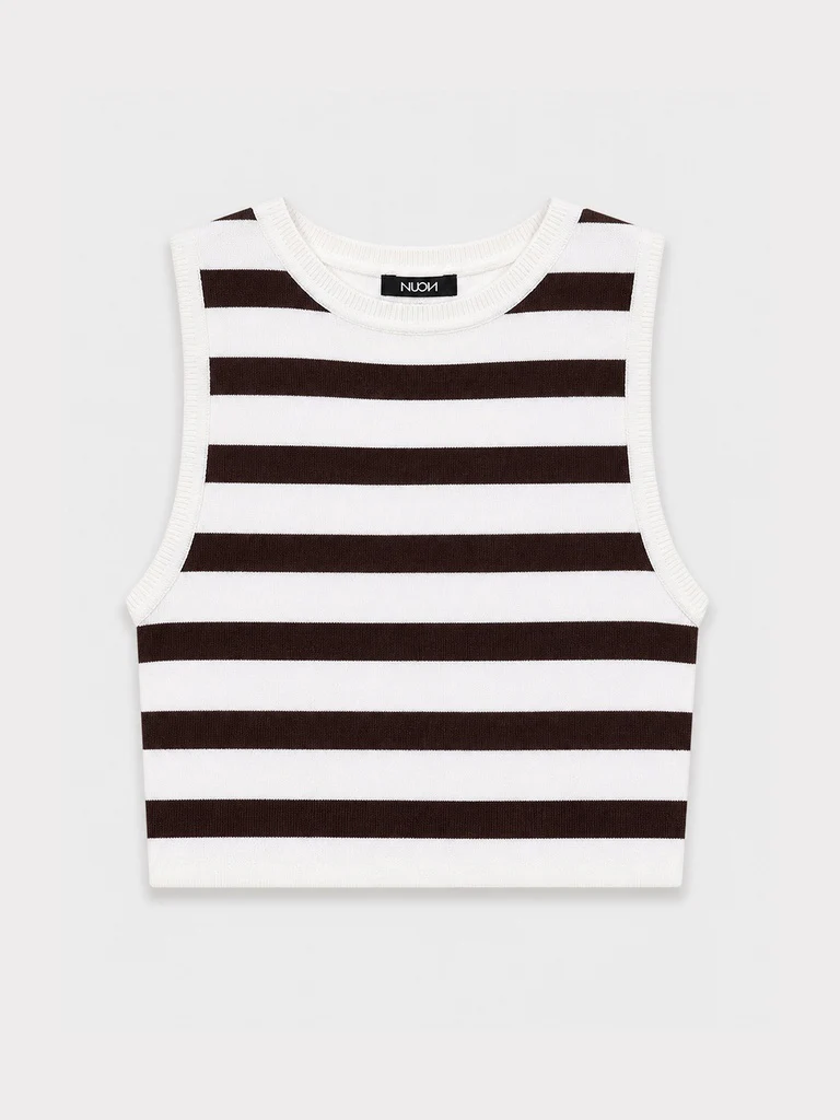 Nuon Off-White Striped Top - Image 5