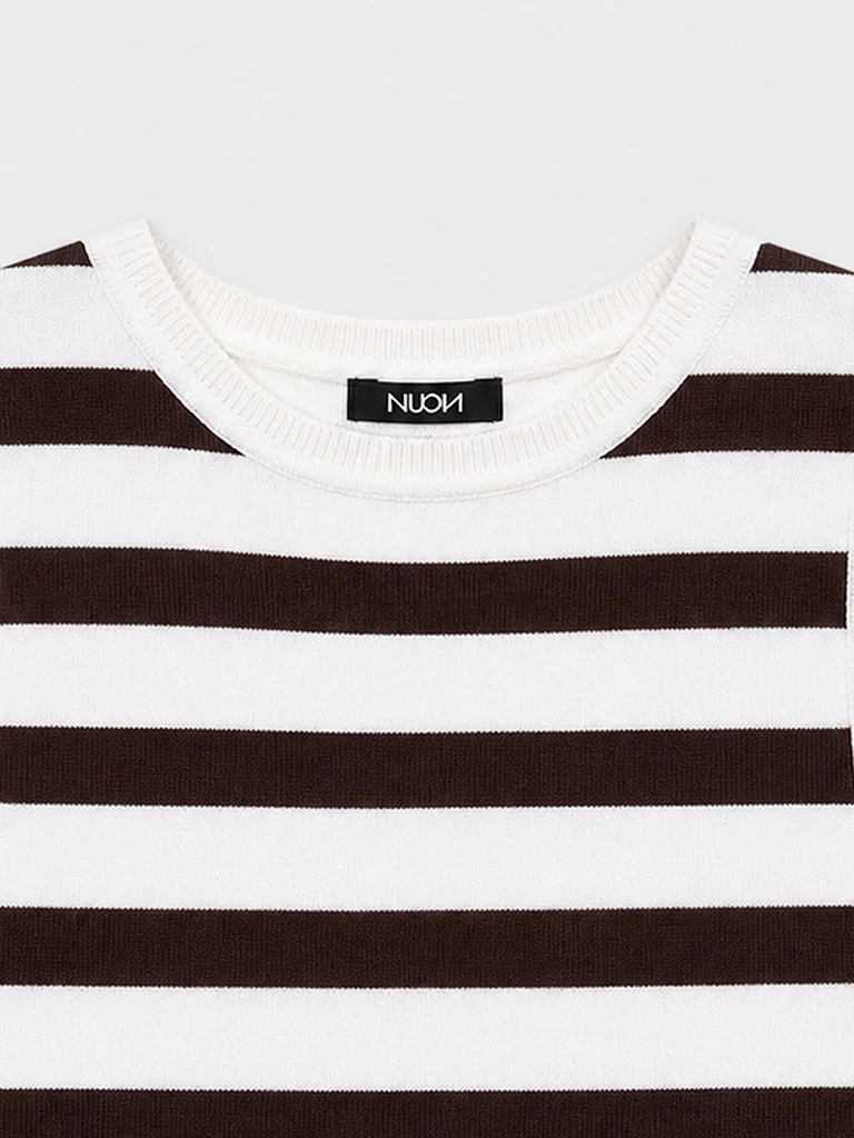 Nuon Off-White Striped Top - Image 7