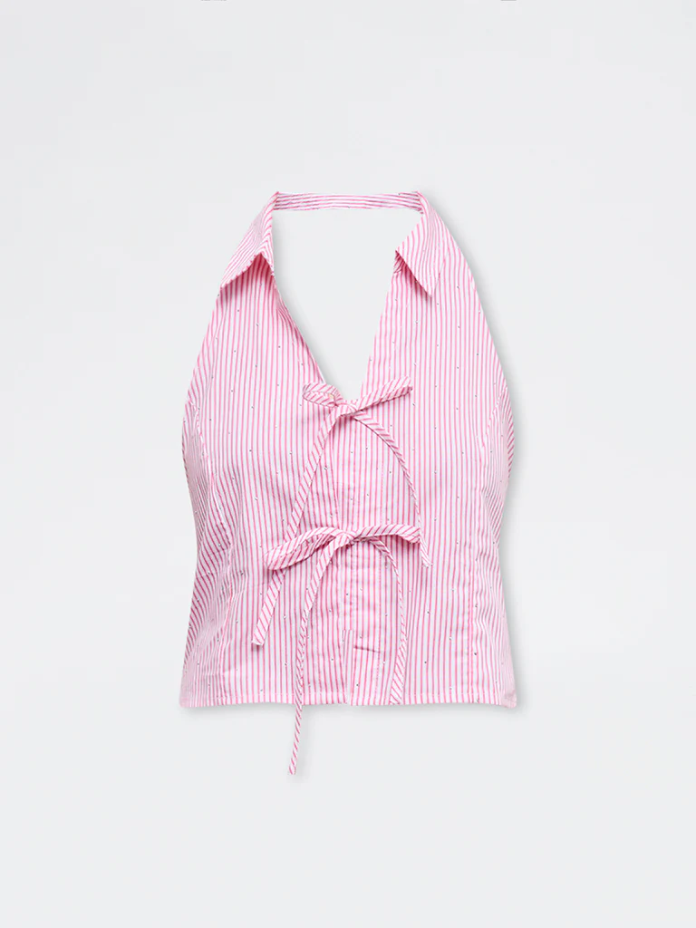 Nuon Pink Striped Top - Image 5
