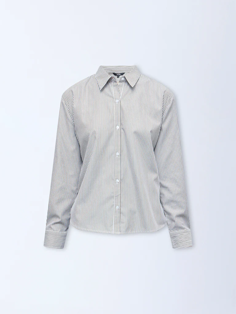 Nuon White Striped Shirt - Image 5