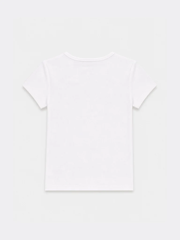 Nuon White Text Printed Cotton-Blend T-Shirt - Image 6