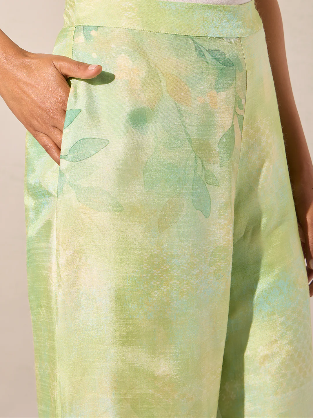 Printed Co-ord Set - Green - Image 4
