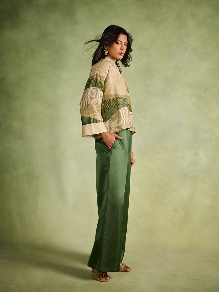 Printed Top – Green - Image 2