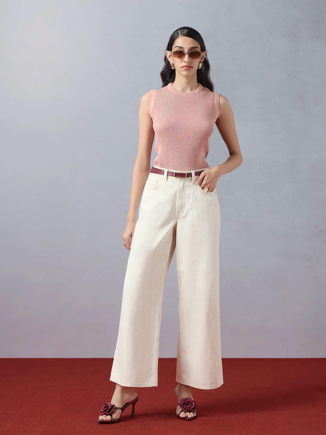 Ribbed Top - Pink